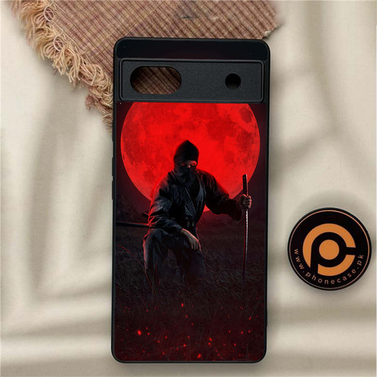 Google Pixel 6A - Ninja Series Design 10 - Premium Metal Printed soft Bumper Shock Proof Case CS-36346
