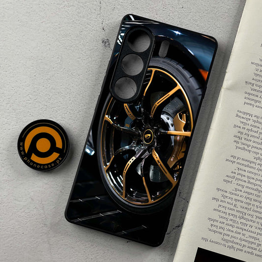 Tecno Camon 40 Pro - Racing Car Red Blade RIM - Premium Metal Printed Soft Bumper Shockproof Case CS-37945