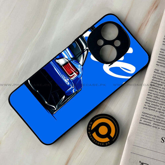 Tecno Spark Go 1 - Racing 2.0 Design 1  - Premium Printed Glass soft Bumper shock Proof Case CS-37470