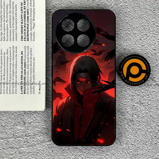 Tecno Spark 30 Pro - Red Rings Itachi - Premium Printed Metal soft Bumper shock Proof Case CS-37820