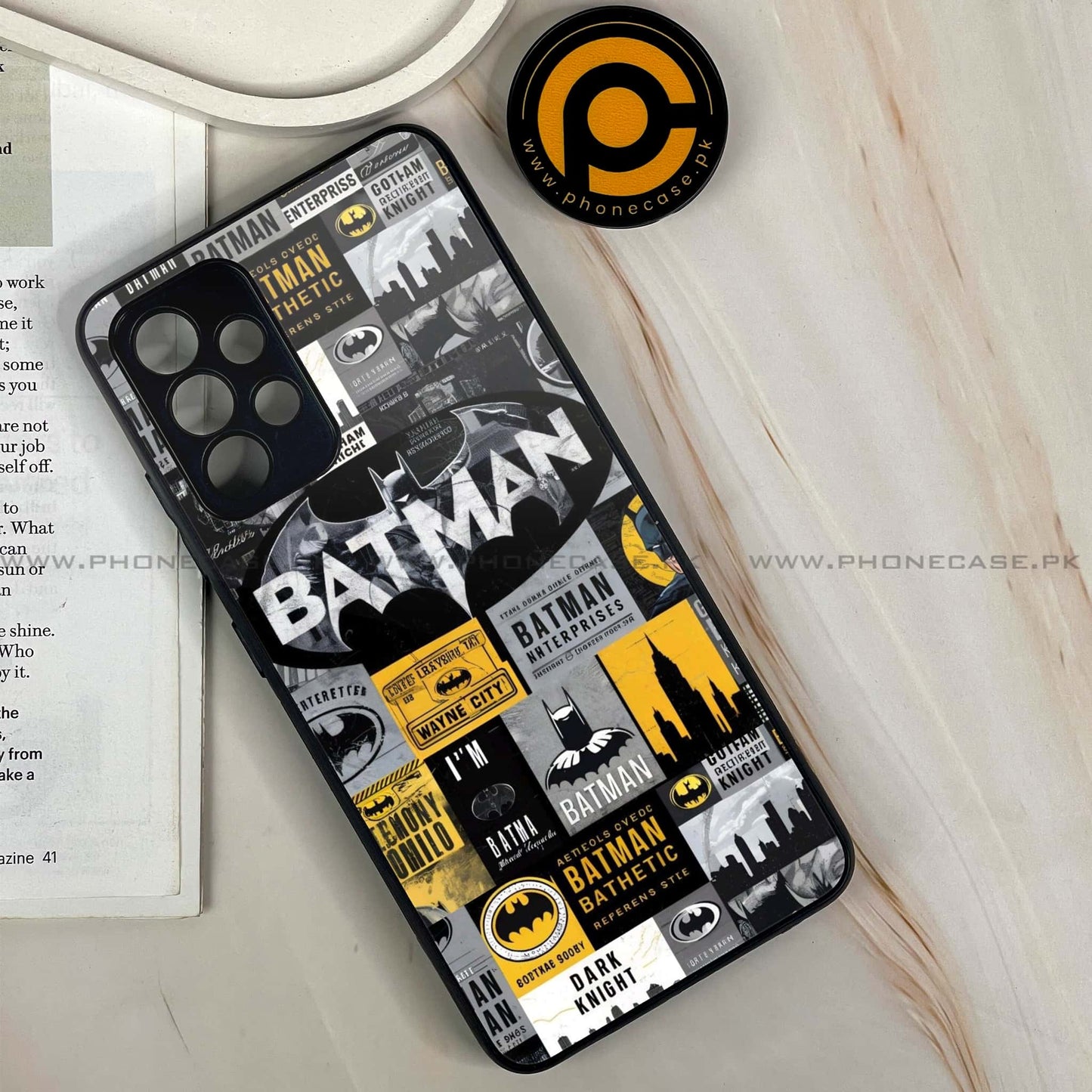 Samsung Galaxy A32 - The Gotham Collage - Premium Printed Glass soft Bumper shock Proof Case CS-37752