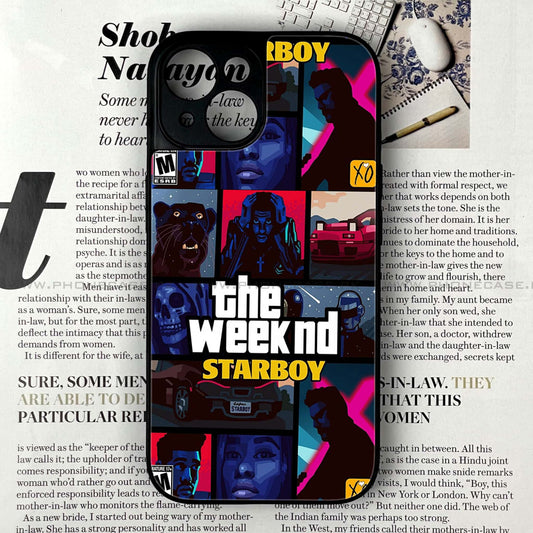iPhone 14 - The Weeknd Star Boy - Premium Metal Printed soft Bumper shock Proof Case CS-38260
