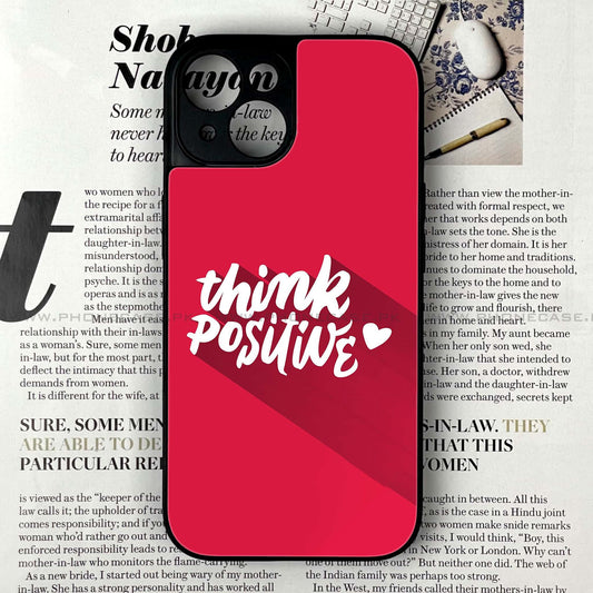 iPhone 13 - Think Positive Design - Premium Metal Printed soft Bumper shock Proof Case  CS-37848
