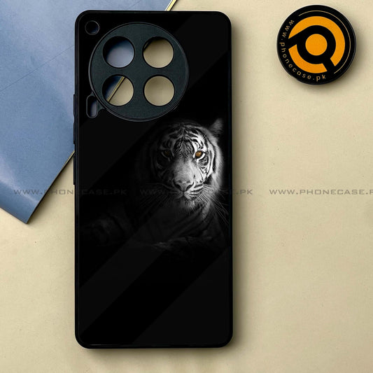 Tecno Camon 30 - Tiger Design 10 -  Premium Printed Metal soft Bumper shock Proof Case CS-38346