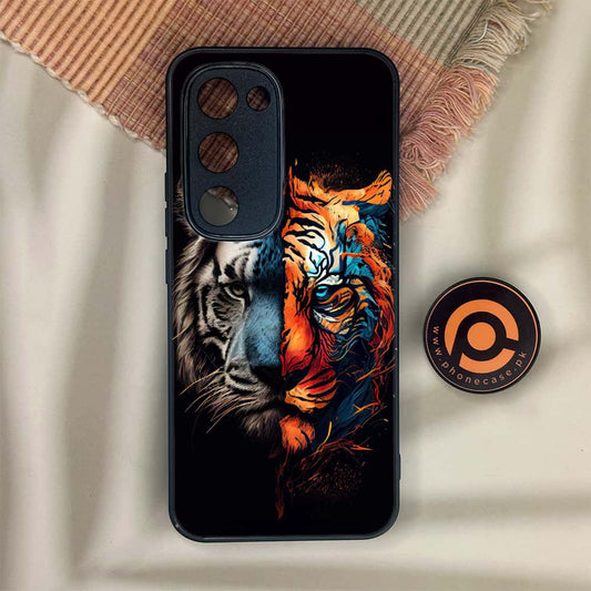 Tecno Spark 40 Pro Plus - Tiger 2.0 Design 1  - Premium Metal Printed soft Bumper shock Proof Case CS-38623