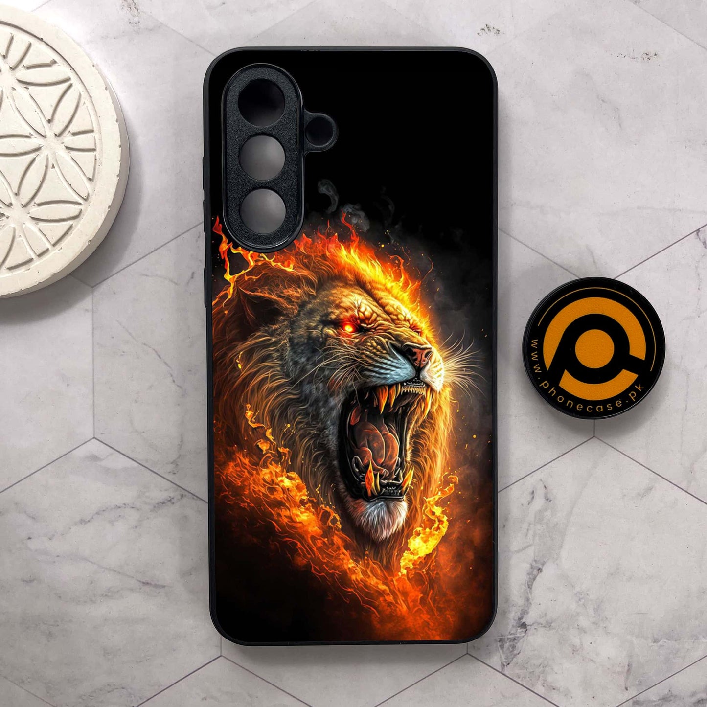 Samsung Galaxy A56 5G - Tiger 2.0 Design 4  - Premium Metal Printed soft Bumper shock Proof Case  CS-39187