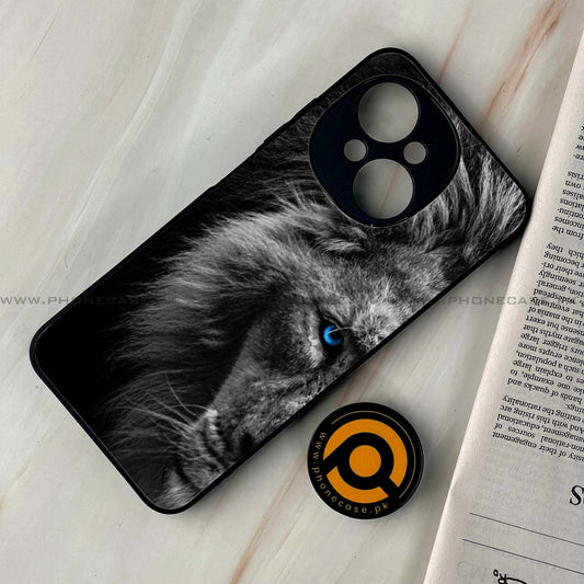 Tecno Spark Go 1 - Tiger  Design 8  - Premium Metal Printed soft Bumper shock Proof Case   CS-38917 CS-38918