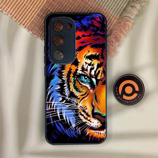 Tecno Spark 40 Pro Plus - Tiger Art - Premium Metal Printed soft Bumper shock Proof Case  CS-38407