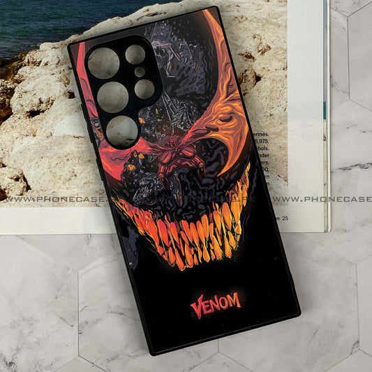 Samsung Galaxy S22 Ultra - VENOM Case - Premium Metal Printed soft Bumper shock Proof Case CS-38905