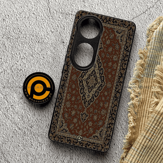 Vivo V40 5g - Persian Rugs Design 1   - Premium Metal Printed soft Bumper shock Proof Case CS-33752