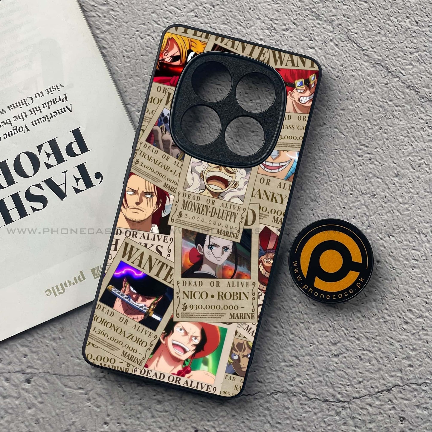 Redmi Note 14 Pro - Wanted Anime - Premium Printed Glass soft Bumper Shock Proof Case CS-37841