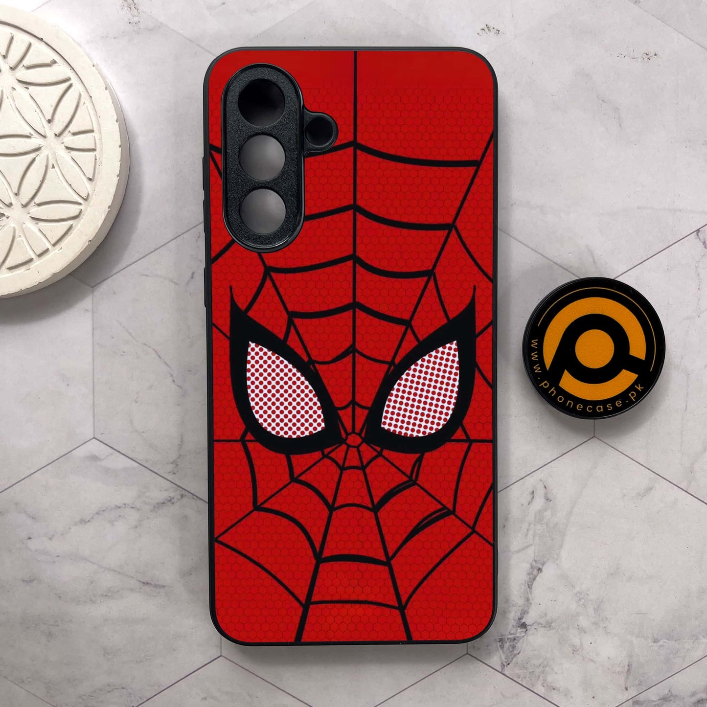 Samsung Galaxy A26 5G - Web of Heroism - Premium Metal Printed soft Bumper shock Proof Case CS-38153