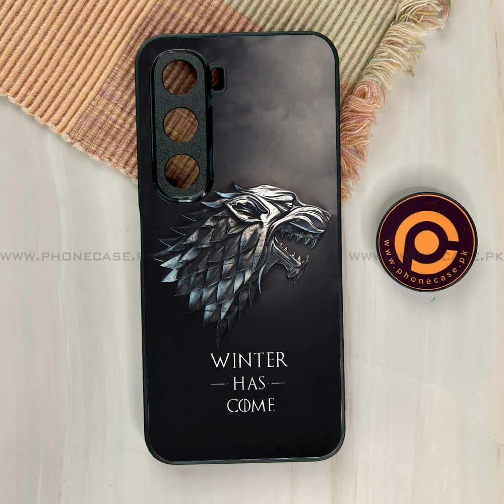 Infinix Hot 60i - Winter Has Come GOT  - Premium Metal Printed soft Bumper shock Proof Case  CS-37639