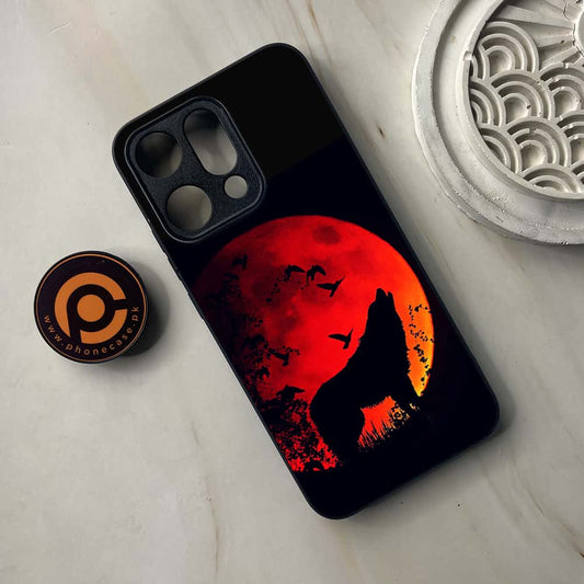 Oppo Reno 14 5G - Wolf Design 1  - Premium Metal Printed soft Bumper shock Proof Case CS-38344