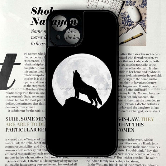 iPhone 15 - Wolf Design 3 - Premium Metal Printed soft Bumper shock Proof Case CS-38534