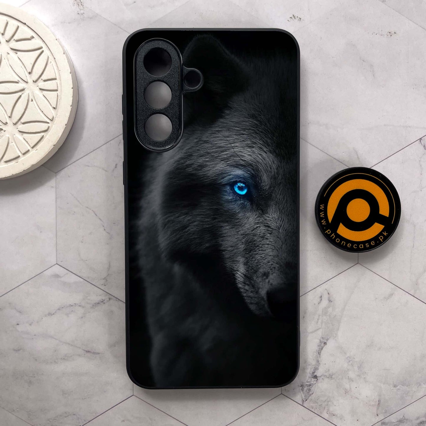 Samsung Galaxy A56 5G - Wolf Design 9 - Premium Metal Printed soft Bumper shock Proof Case CS-37177