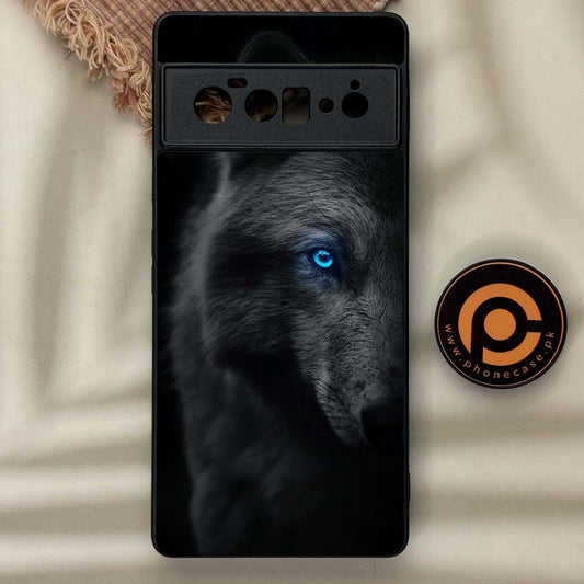 Google Pixel 6A - Wolf Design 9  - Premium Metal Printed soft Bumper Shock Proof Case CS-38793 CS-39078 CS-39080 CS-39085 CS-39104