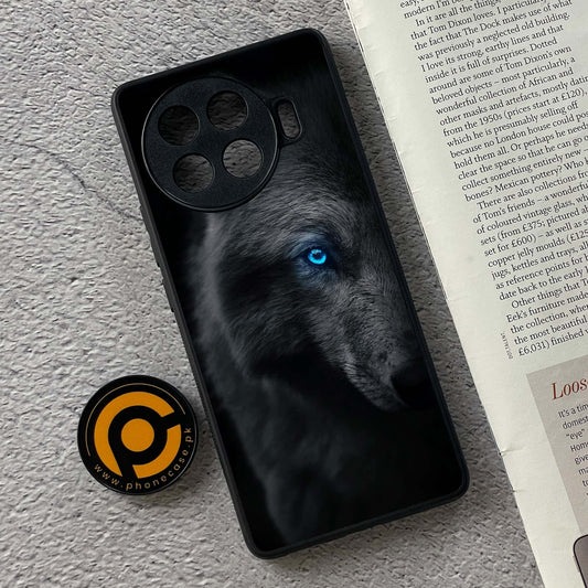 Tecno Spark 20 pro plus - Wolf Design 9 - Premium Printed Glass soft Bumper shock Proof Case  CS-39144