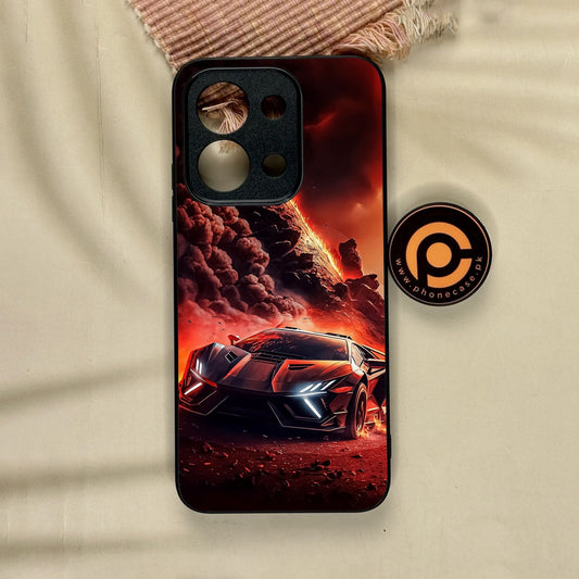Xiaomi Redmi 15C - Racing Design 7 - Premium Metal Printed Soft Bumper Shock Proof Case