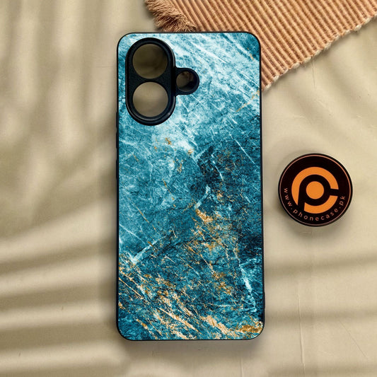 Vivo V60 Lite  - Blue 2.0 Design 10 - Premium Metal Printed Soft Bumper Shock Proof Case