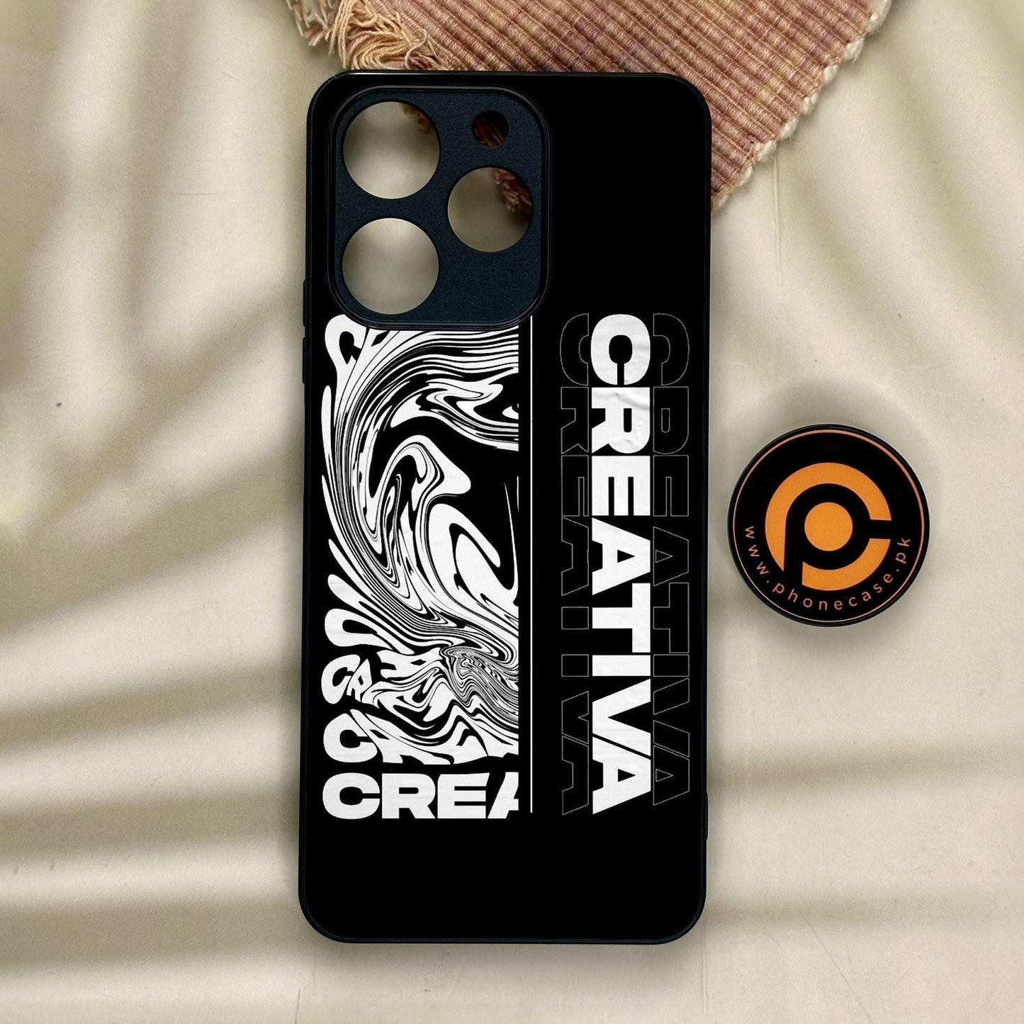 Realme Note 70 - Creative - Premium Metal Printed Soft Bumper Shock Proof Case