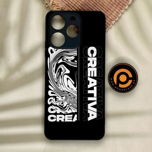 Realme Note 70 - Creative - Premium Metal Printed Soft Bumper Shock Proof Case