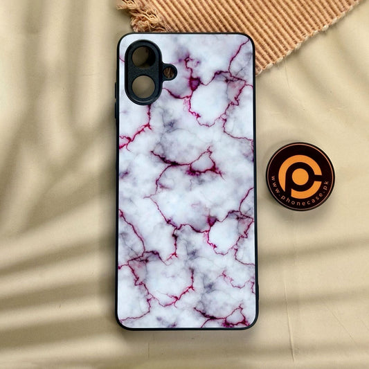 Samsung Galaxy A07 - White Design 1 - Premium Metal Printed Soft Bumper Shock Proof Case