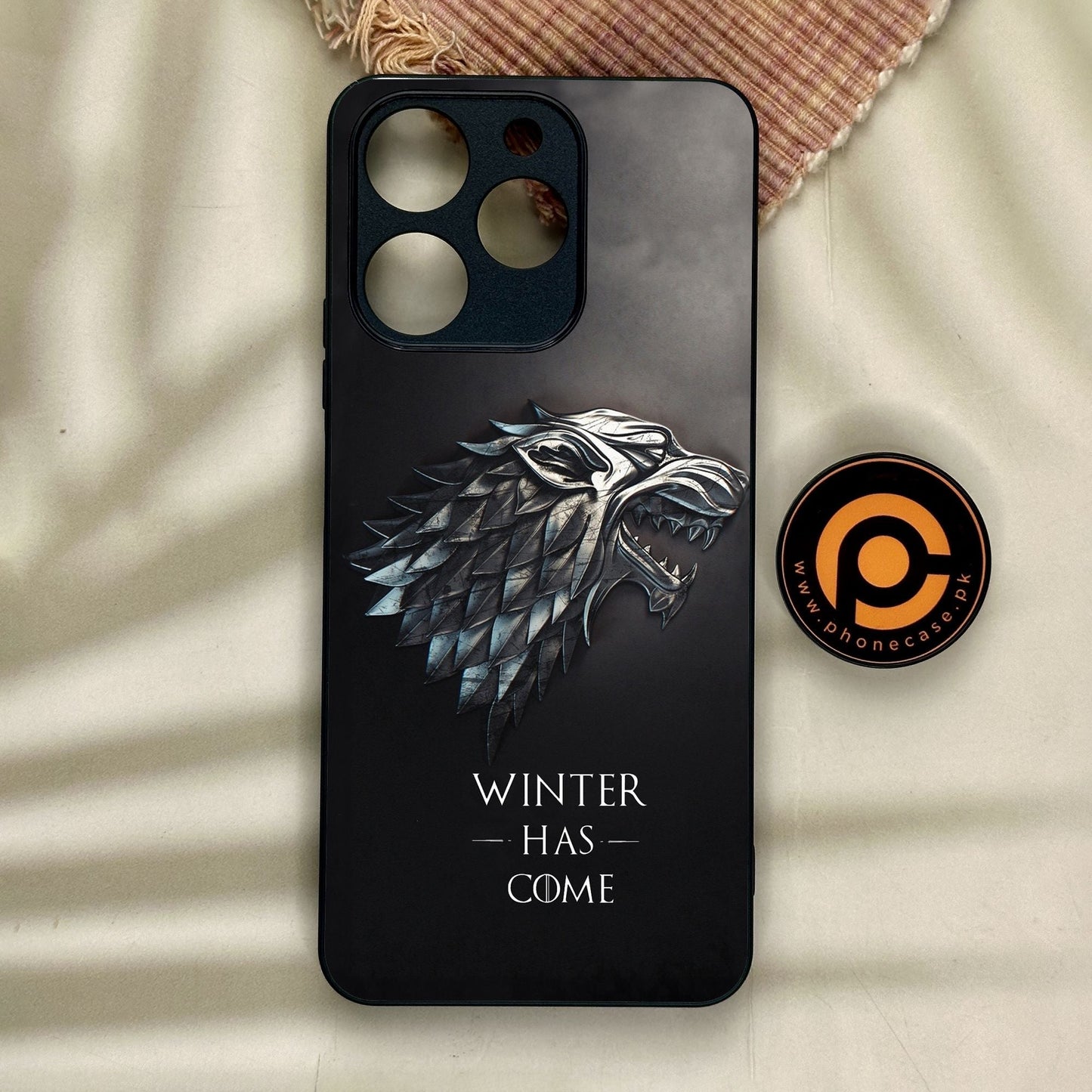 Realme Note 70 - Winter Has Come Got - Premium Metal Printed Soft Bumper Shock Proof Case