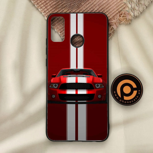Honor 9X Lite - Muscle Racing Car - Premium Metal Printed Soft Bumper Shock Proof Case