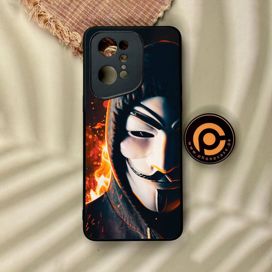 Oppo Find X5 Pro - Anonymous 2.0 Design 6 - Premium Metal Printed Soft Bumper Shock Proof Case