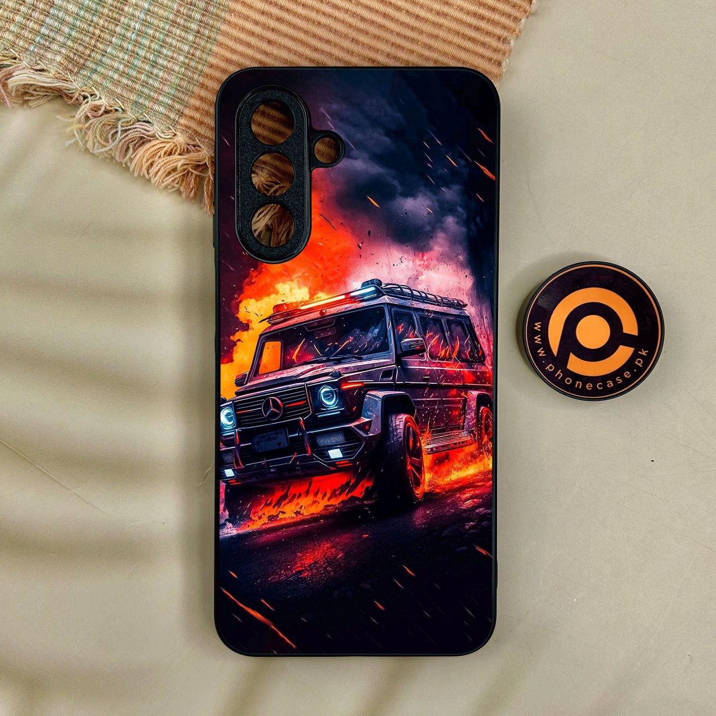 Samsung Galaxy A17 - Racing Design 2 - Premium Metal Printed Soft Bumper Shock Proof Case