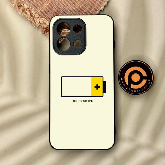 OnePlus 13T - Be Positive Design - Premium Metal Printed Soft Bumper Shock Proof Case