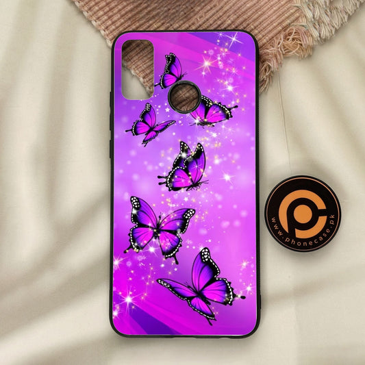 Honor 9X Lite - Butterflies Design 8 - Premium Metal Printed Soft Bumper Shock Proof Case
