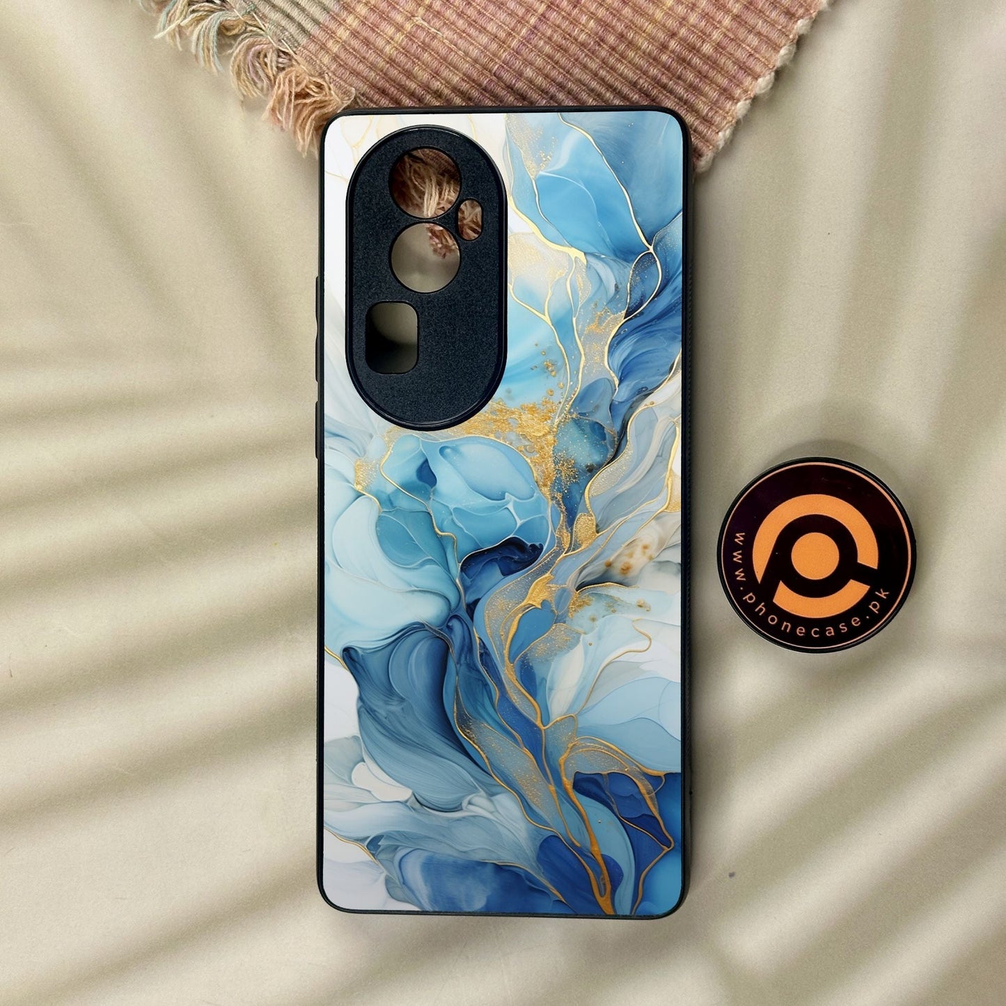 Oppo Reno 10 Pro Plus - Liquid Design 1 - Premium Metal Printed Soft Bumper Shock Proof Case