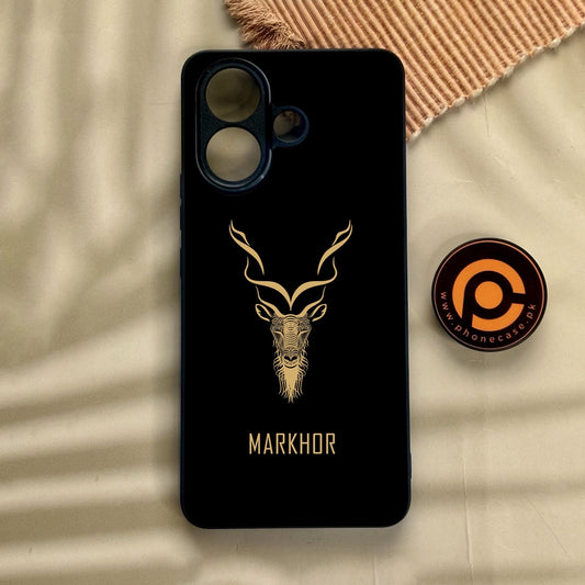 Vivo V60 Lite  - Markhor Design 3 - Premium Metal Printed Soft Bumper Shock Proof Case