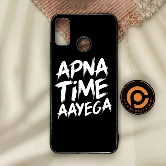 Honor 9X Lite - Apna Time Ayega - Premium Metal Printed Soft Bumper Shock Proof Case
