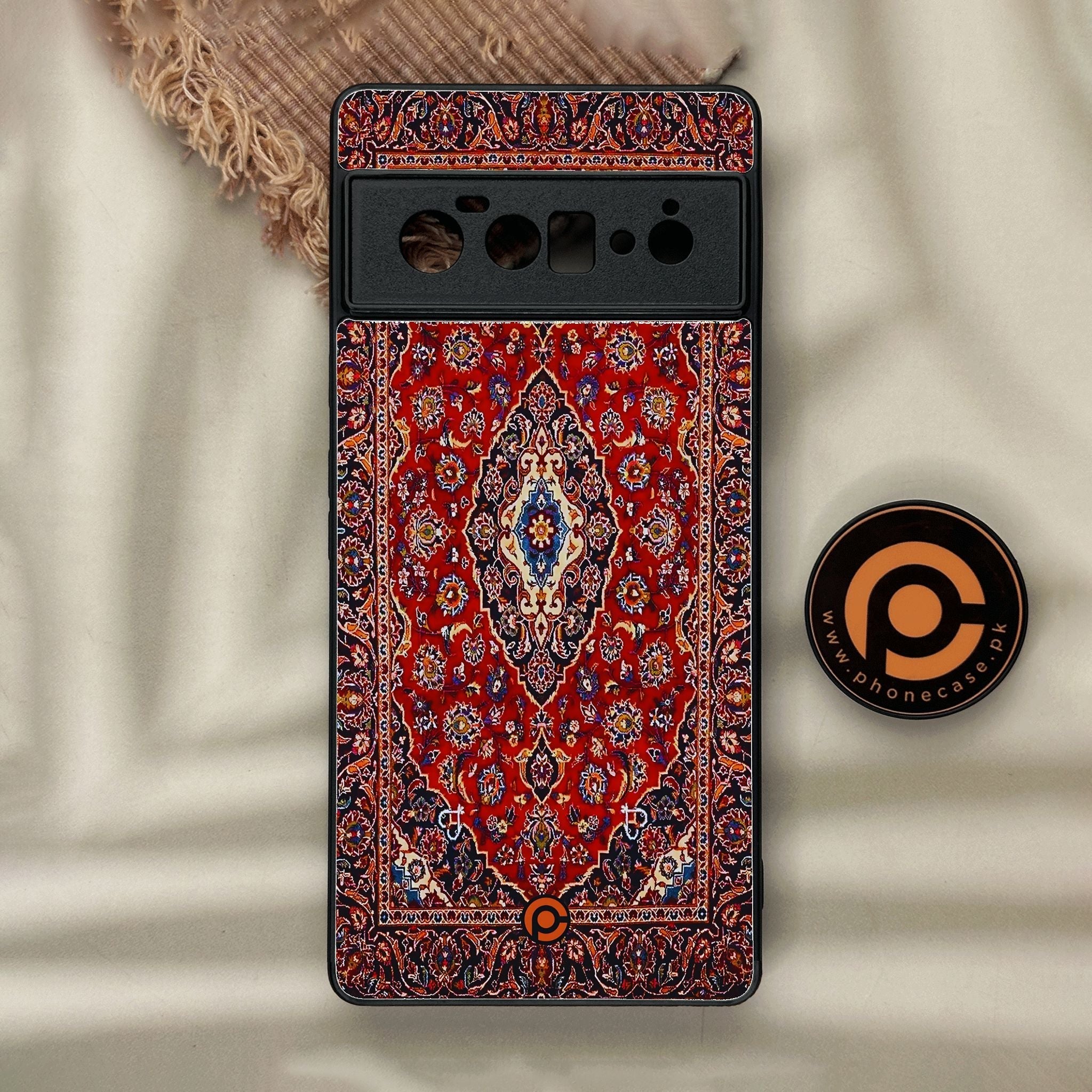 Google Pixel 6 Pro - Persian Rug Design 2 - Premium Metal Printed Soft Bumper Shock Proof Case