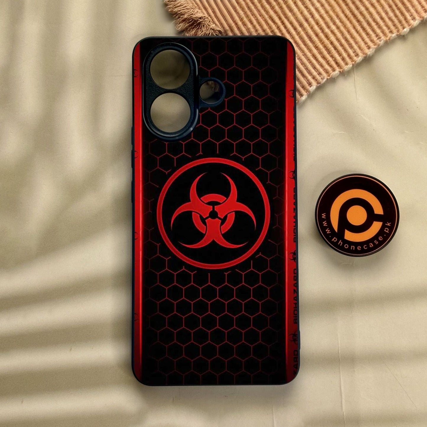 Vivo V60 Lite  - Biohazard Design 5 - Premium Metal Printed Soft Bumper Shock Proof Case