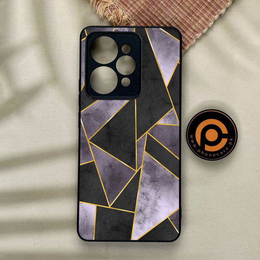 Realme 15 - Geometric Design 8 - Premium Metal Printed Soft Bumper Shock Proof Case