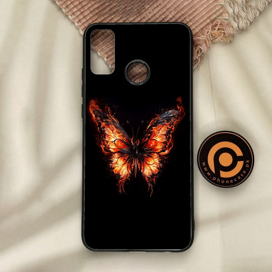 Honor 9X Lite - Butterflies Design 5 - Premium Metal Printed Soft Bumper Shock Proof Case