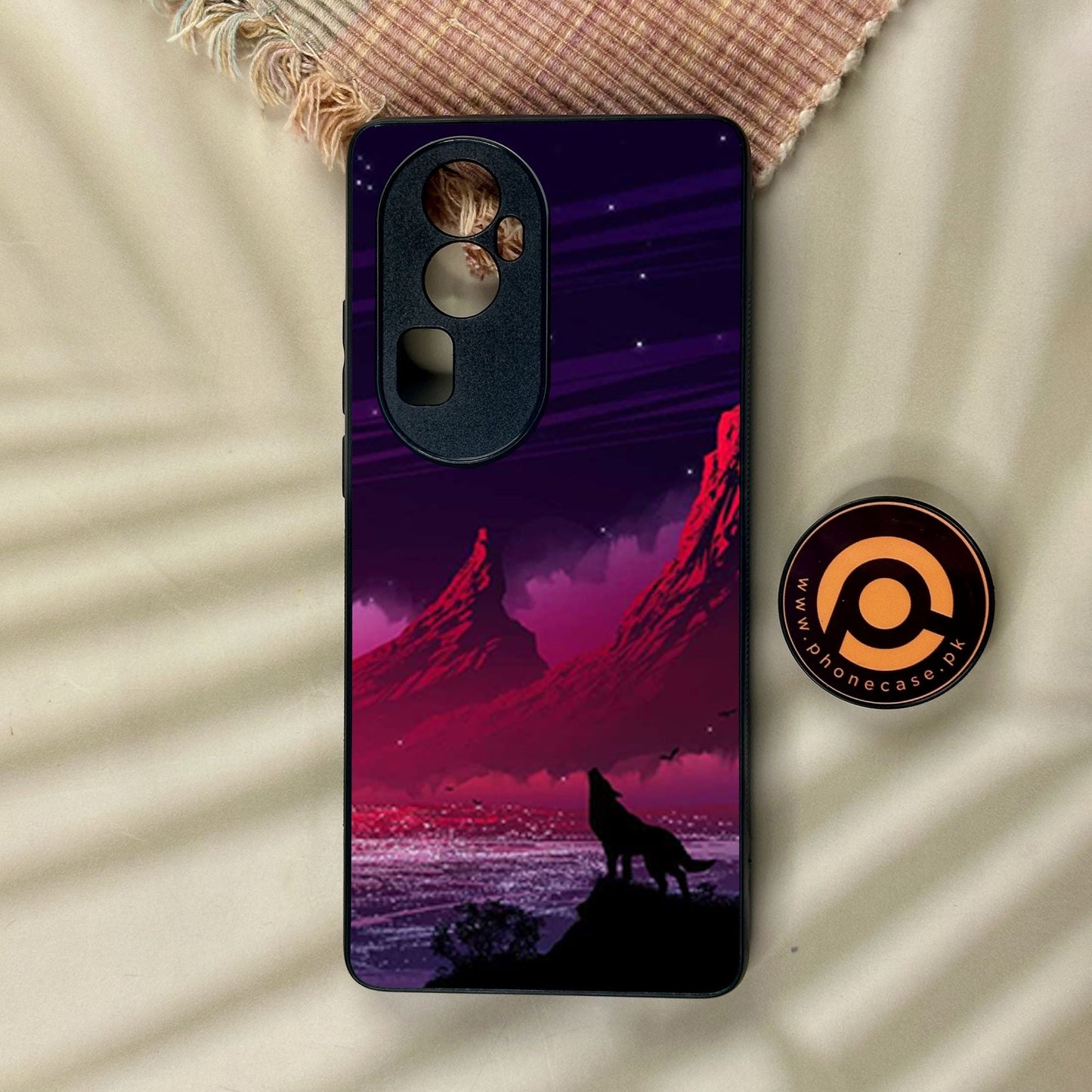 Oppo Reno 10 Pro Plus - Wolf Design 7 - Premium Metal Printed Soft Bumper Shock Proof Case