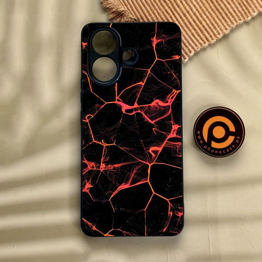 Vivo V60 Lite  - Black Marble Design 8 - Premium Metal Printed Soft Bumper Shock Proof Case