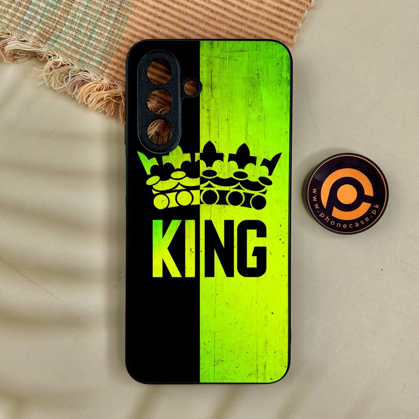 Samsung Galaxy A17 - King Design 3 - Premium Metal Printed Soft Bumper Shock Proof Case