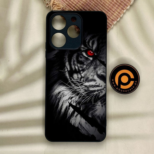 Realme Note 70 - Tiger Design 7 - Premium Metal Printed Soft Bumper Shock Proof Case