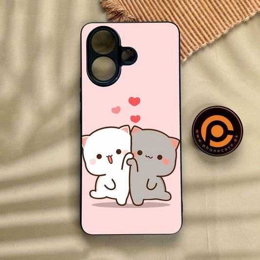 Vivo V60 Lite  - Cute Bubu Dudu Design 6 - Premium Metal Printed Soft Bumper Shock Proof Case