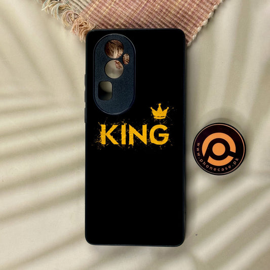 Oppo Reno 10 Pro Plus - King Design 2 - Premium Metal Printed Soft Bumper Shock Proof Case
