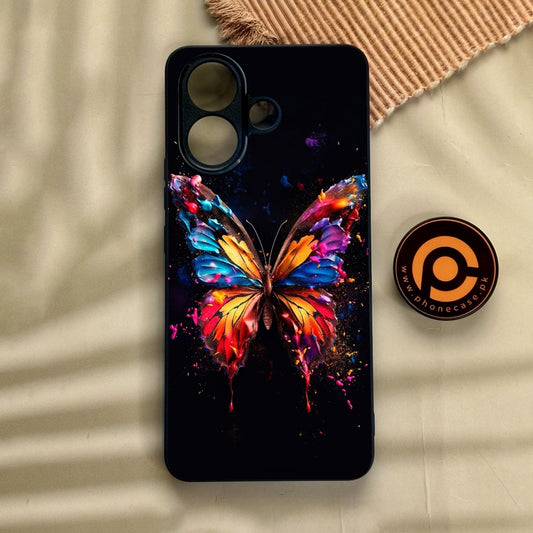 Vivo V60 Lite  - Butterflies Design 7 - Premium Metal Printed Soft Bumper Shock Proof Case