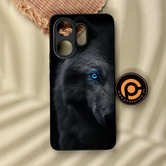 Vivo V60 - Wolf Design 9 - Premium Metal Printed Soft Bumper Shock Proof Case