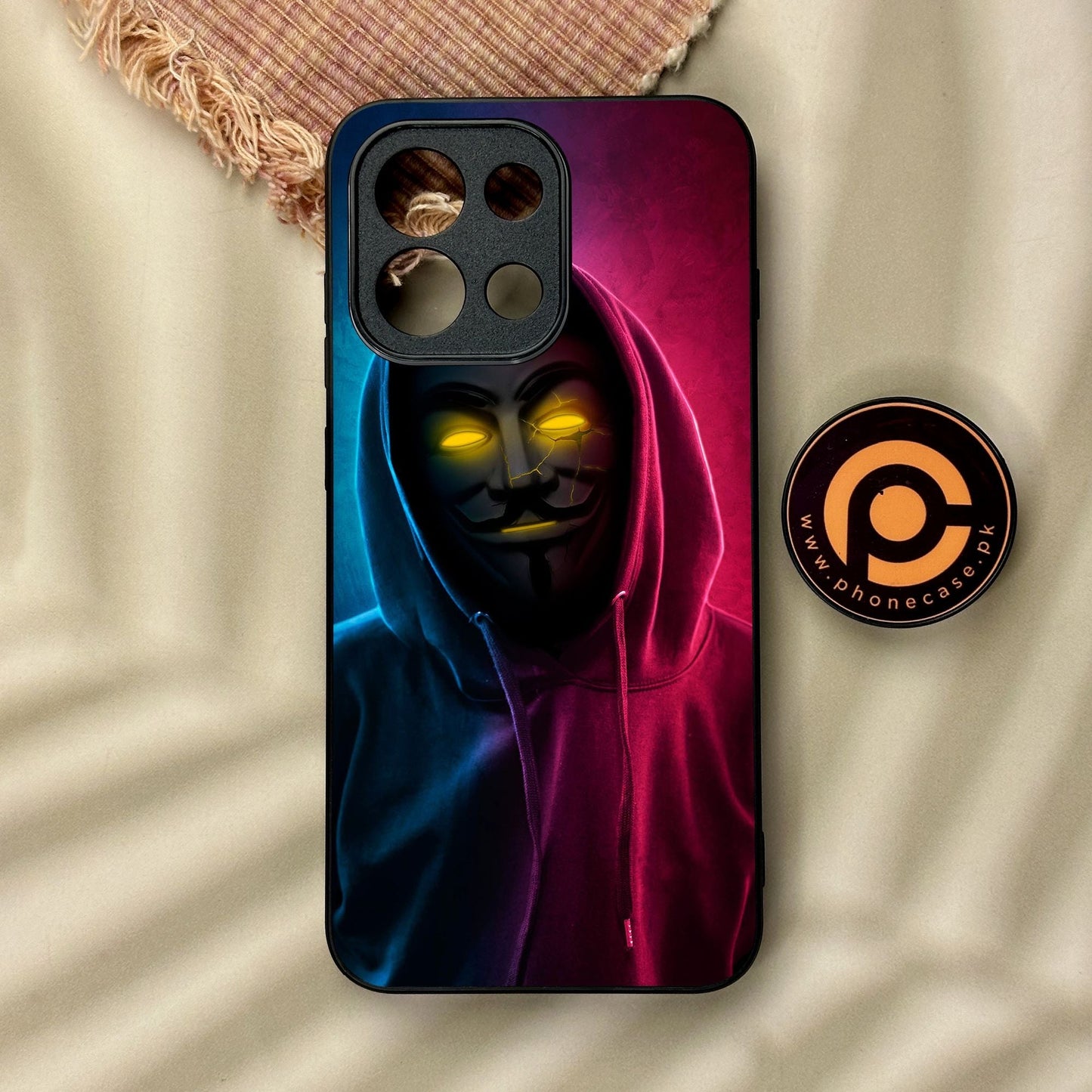 OnePlus 13T - Anonymous 2.0 Design 2 - Premium Metal Printed Soft Bumper Shock Proof Case