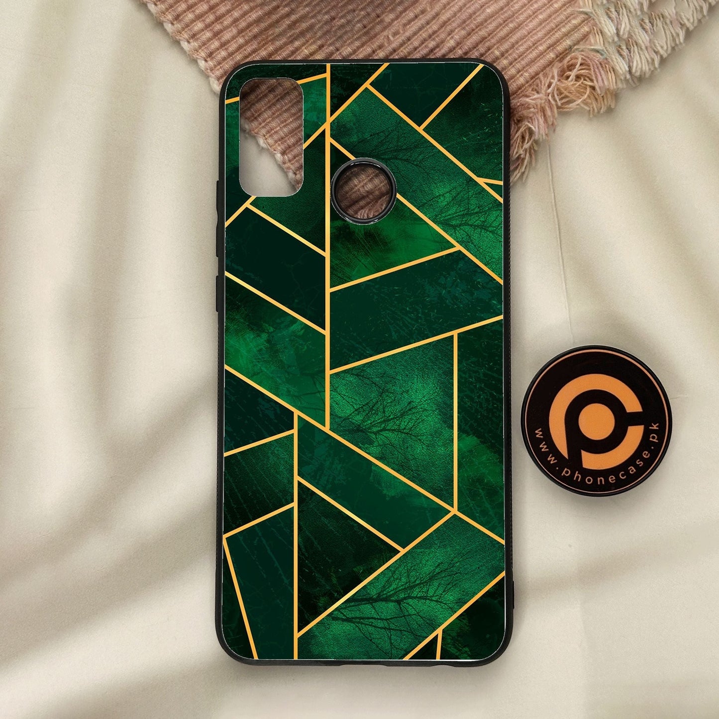 Honor 9X Lite - Geometric Design 10 - Premium Metal Printed Soft Bumper Shock Proof Case